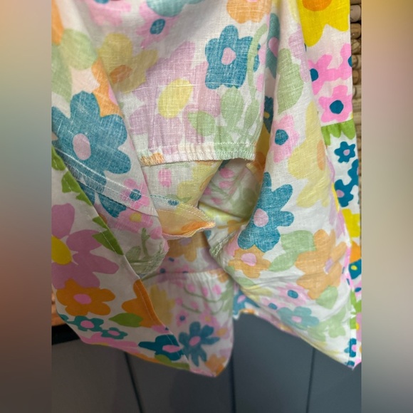NWT Show Me Your Mumu Cathy Mimi floral linen blend colorful mini dress sz XS - Picture 5 of 8